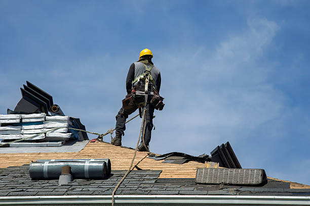 Professional Roofing technician working in Talladega, AL